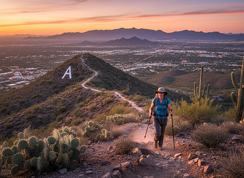 Sentinel Peak trail.